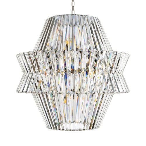 Люстра подвесная Милагро / Milagro 10578/850 LOFT IT прозрачная на 20 ламп, основание никель в стиле современный фото 3 Люстра подвесная Милагро / Milagro 10578/850 LOFT IT прозрачная на 20 ламп, основание никель в стиле современный фото 3