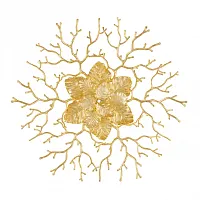 Люстра потолочная Милано-3 23312.850.7.G9 GD Артемилано золотая на 7 ламп, основание золотое в стиле флористика современный ветви