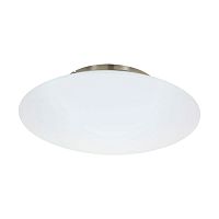 Светильник потолочный LED Frattina-C 97811 Eglo белый 1 лампа, основание матовое никель в стиле современный 