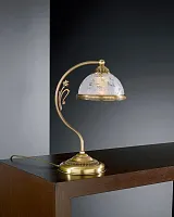 Настольная лампа P 6202 P Reccagni Angelo белая 1 лампа, основание античное бронза металл в стиле классический 