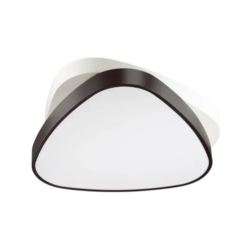 Светильник потолочный LED с пультом Agatha 4510/72CL Lumion белый 1 лампа, основание чёрное в стиле хай-тек минимализм с пультом фото 2