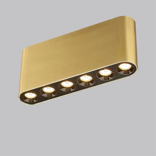 Светильник накладной LED Small 7093/15CL Odeon Light бронзовый на 1 лампу, основание бронзовое в стиле минимализм фото 5