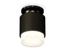 Светильник накладной Techno spot XS7511065 Ambrella light чёрный 1 лампа, основание чёрное в стиле хай-тек современный круглый