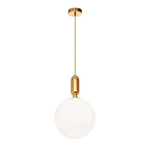 Светильник подвесной Parachilna 9974-C LOFT IT белый 1 лампа, основание золотое в стиле современный 