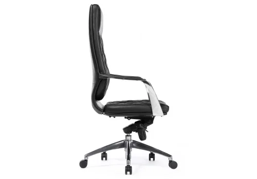 Компьютерное кресло Isida black / satin chrome 15428 Woodville, чёрный/экокожа, ножки/металл/хром, размеры - ****650* фото 4
