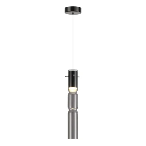 Светильник подвесной LED Scrow 5059/5L Odeon Light серый чёрный 1 лампа, основание чёрное в стиле современный трубочки фото 3