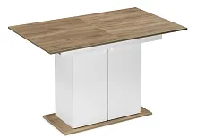 Деревянный стол Carla белый / крафт золотой 621111 Woodville столешница коричневая из лдсп