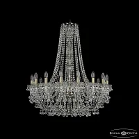 Люстра подвесная 1409/16/360/h-96 Pa Bohemia Ivele Crystal без плафона на 16 ламп, основание бронзовое в стиле классический sp