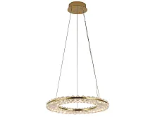 Светильник подвесной LED 8241/400 gold NEW Newport прозрачный на 1 лампу, основание золотое в стиле классический американский современный кольца