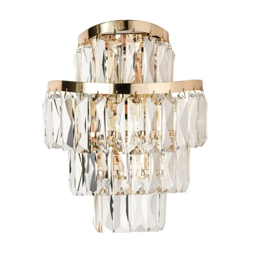 Бра Wayta 5073/2W Odeon Light прозрачный на 2 лампы, основание золотое в стиле современный 