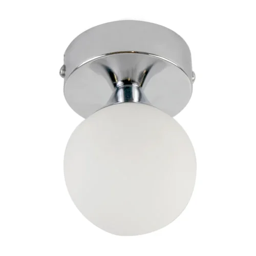 Светильник потолочный Vivari LH012104 LightHall белый на 1 лампу, основание хром в стиле современный шар