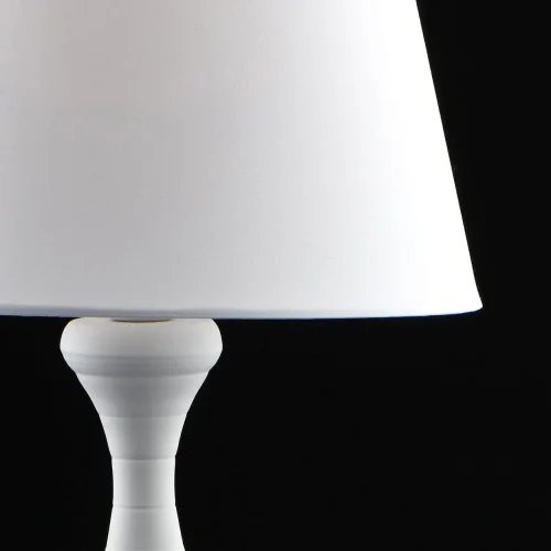 Настольная лампа Салон 415033901 MW-Light белая 1 лампа, основание белое металл в стиле современный  фото 4