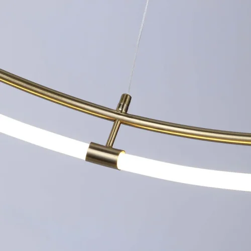 Светильник подвесной LED Girth 4629-8P Favourite белый на 8 ламп, основание золотое в стиле современный кольца фото 2