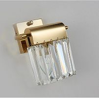 Бра 4201/A gold Newport прозрачный 1 лампа, основание золотое в стиле современный 