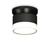 Светильник накладной XS8102052 Ambrella light чёрный 1 лампа, основание чёрное в стиле современный хай-тек круглый