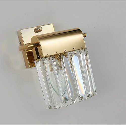 Бра 4201/A gold Newport прозрачный на 1 лампа, основание золотое в стиле современный 