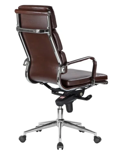 Офисное кресло для руководителей 103F-LMR ARNOLD, цвет коричневый Dobrin, коричневый/экокожа, ножки/металл/хром, размеры - 1130*1180***670*670 фото 4