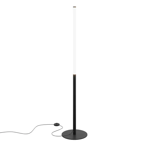 Настольная лампа LED Ray Z012FL-L18B3K Maytoni белая 1 лампа, основание чёрное металл в стиле минимализм хай-тек 