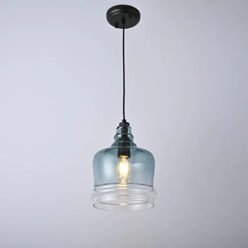 Светильник подвесной Adria 101277-26 ImperiumLoft прозрачный 1 лампа, основание чёрное в стиле современный  фото 5