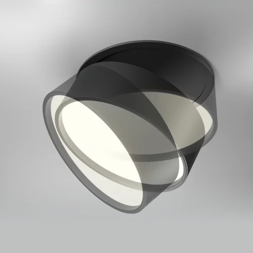Светильник точечный LED Onda DL024-18W3K-B Maytoni чёрный 1 лампа, основание чёрное в стиле современный хай-тек круглый фото 7