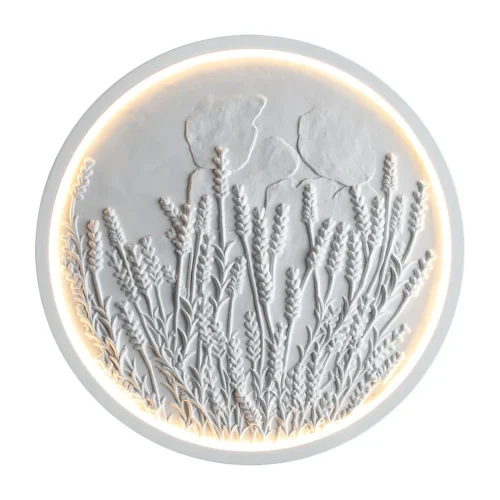 Бра LED Lavanda 7169/10WL Odeon Light белый на 1 лампу, основание белое в стиле современный классический панно фото 3 Бра LED Lavanda 7169/10WL Odeon Light белый на 1 лампу, основание белое в стиле современный классический панно фото 3