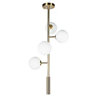 Светильник подвесной Tely 10236/4 LOFT IT белый 4 лампы, основание золотое в стиле современный шар