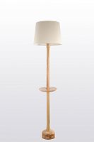Торшер Natura F192.1 Lucia Tucci  белый 1 лампа, основание бежевое хром коричневое в стиле современный
