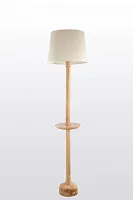 Торшер Natura F192.1 Lucia Tucci  белый 1 лампа, основание бежевое хром коричневое в стиле современный
