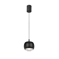Светильник подвесной LED Roller 8406 Mantra чёрный 1 лампа, основание чёрное в стиле хай-тек современный 