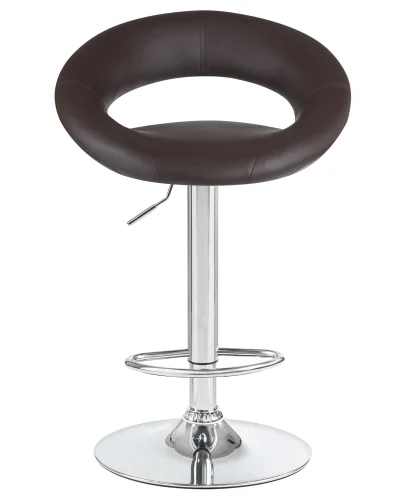 Стул барный набор 2 шт. SET-2 5001-LM MIRA , цвет сиденья коричневый, цвет основания хром Dobrin, /экокожа, ножки/металл/хром, размеры - 790*1020***535*470 фото 7 Стул барный набор 2 шт. SET-2 5001-LM MIRA , цвет сиденья коричневый, цвет основания хром Dobrin, /экокожа, ножки/металл/хром, размеры - 790*1020***535*470 фото 7