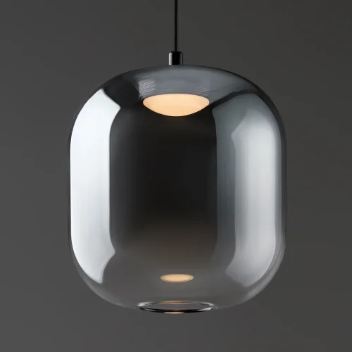 Светильник подвесной LED Ida FR6133PL-L4SM Freya серый чёрный на 1 лампу, основание чёрное в стиле современный фото 6