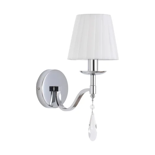 Бра Magda 8316/1W Lumion белый на 1 лампу, основание хром в стиле классический Бра Magda 8316/1W Lumion белый на 1 лампу, основание хром в стиле классический