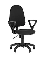 Кресло компьютерное престиж черное УТ000025953 Stool Group, чёрный/ткань, ножки/пластик/чёрный, размеры - ****620*590