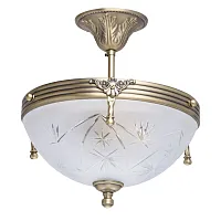 Люстра потолочная Афродита 317011603 MW-LIGHT белая на 3 лампы, основание античное бронза в стиле классический 