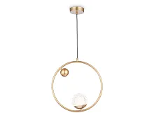 Светильник подвесной TR5428 Ambrella light прозрачный 1 лампа, основание золотое в стиле современный шар