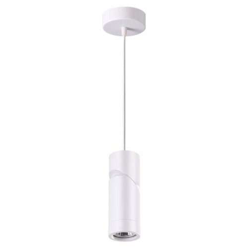 Светильник подвесной Elite 370596 Novotech белый 1 лампа, основание белое в стиле современный трубочки