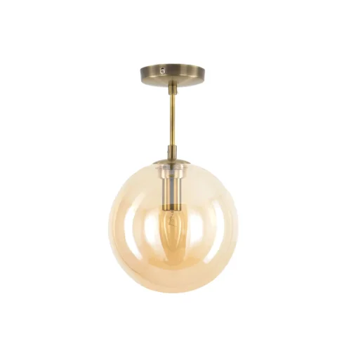 Светильник подвесной Томми CL102623 Citilux янтарный 1 лампа, основание бронзовое в стиле современный шар фото 4