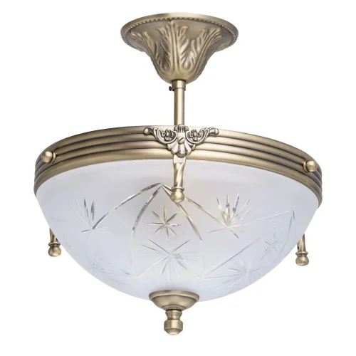 Люстра потолочная Афродита 317011603 MW-LIGHT белая на 3 лампы, основание античное бронза в стиле классический 
