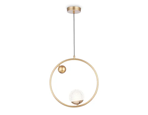 Светильник подвесной TR5428 Ambrella light прозрачный 1 лампа, основание золотое в стиле современный шар