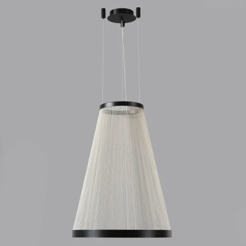 Светильник подвесной ЛЕД ATRIUM A SP50W LED Crystal Lux белый на 1 лампу, основание чёрное в стиле современный фото 4