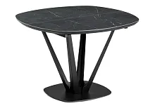Керамический стол Азраун черный 528472 Woodville столешница чёрная из керамика