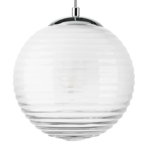 Светильник подвесной Dissimo 804101 Lightstar белый 1 лампа, основание хром в стиле современный арт-деко  фото 4