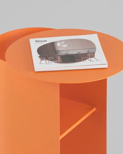 Журнальный столик Floire, металл, оранжевый УТ000041882 Stool Group столешница из фото 3
