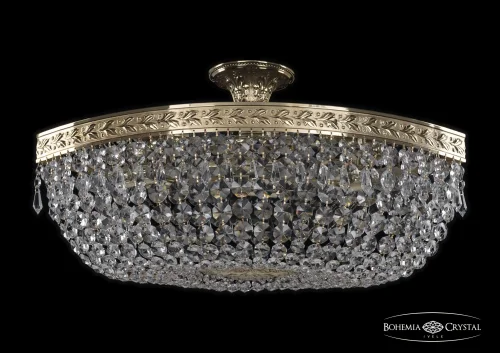 Люстра потолочная хрустальная 19013/60IV G Bohemia Ivele Crystal прозрачная на 6 ламп, основание золотое в стиле классический sp