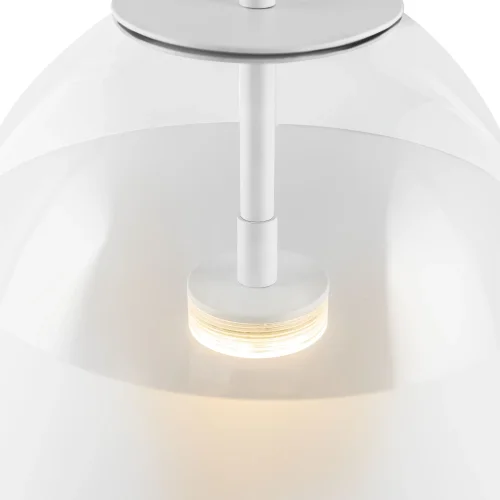 Светильник подвесной LED Lune P072PL-L5W3K Maytoni белый 1 лампа, основание белое в стиле современный  фото 2