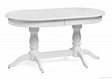 Деревянный стол Красидиано 150(200)х84х76 белый 575483 Woodville столешница белая из шпон