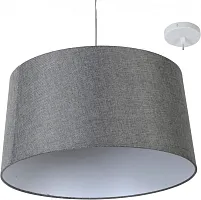Светильник подвесной Naro E 1.P5 GR Arti Lampadari серый 1 лампа, основание белое в стиле минимализм кантри 