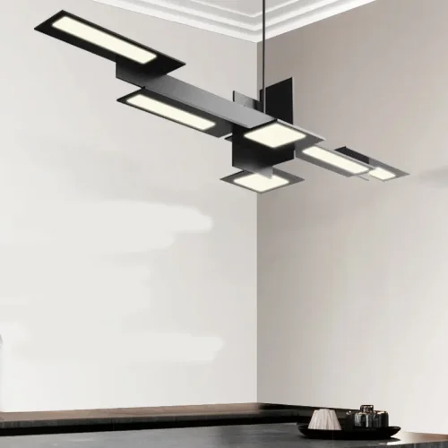 Светильник подвесной DEGAS L120 203483-23 ImperiumLoft чёрный на 6 ламп, основание чёрное в стиле современный фото 3