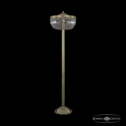 Торшер 19041T6/35IV-138 G Bohemia Ivele Crystal sp прозрачный 4 лампы, основание золотое в стиле классический
