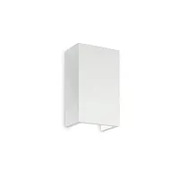 Бра FLASH GESSO AP1 HIGH Ideal Lux белый 1 лампа, основание белое в стиле минимализм современный 